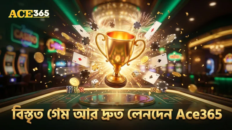 বিস্তৃত গেম কালেকশন ও দ্রুত লেনদেনের সুবিধা Ace365-এ