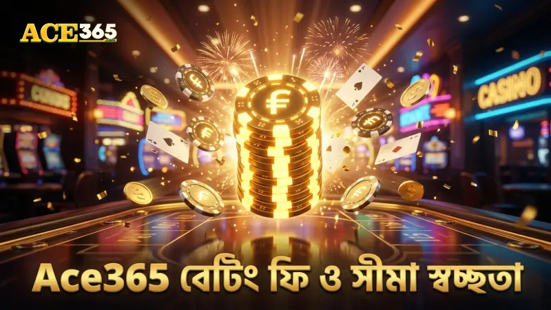 Ace365 প্ল্যাটফর্মে বেটিং ফি ও সীমার স্বচ্ছতা নিশ্চিত।