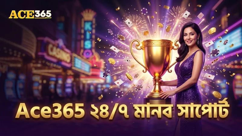 ২৪/৭ মানুষের সাপোর্ট Ace365 বিশ্বস্ততা বৃদ্ধি করে
