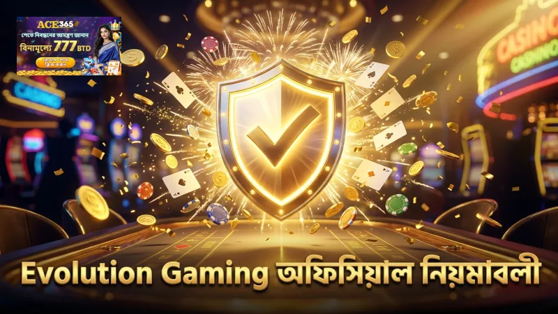 Evolution Gaming-এর অফিসিয়াল ফ্যান তান নিয়মাবলী Ace365-এ নিরাপদ খেলার নিশ্চয়তা দেয়।