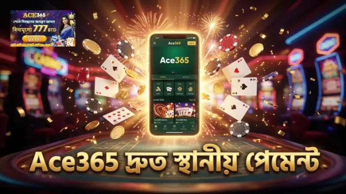 Ace365-এ স্থানীয় পেমেন্ট বিকল্পের মাধ্যমে দ্রুত লেনদেন সম্ভব।