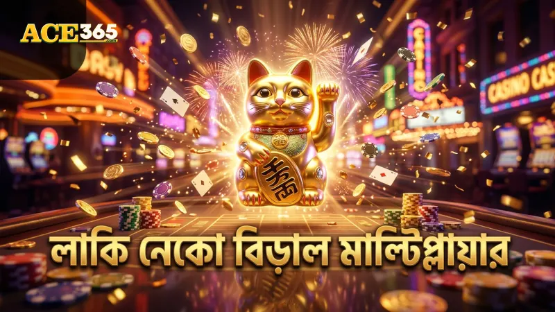 লাকি নেকো স্লটে বিড়াল মাল্টিপ্লায়ার দ্বিগুণ জেতার সম্ভাবনা বাড়ায়