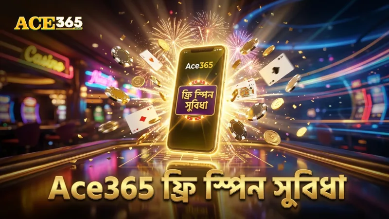 Ace365-তে ফ্রি স্পিন পেলে মোবাইল থেকে দ্রুত খেলুন