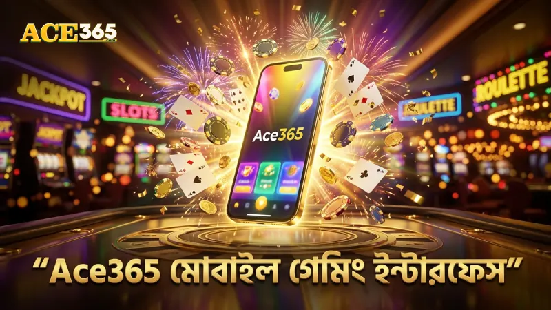Ace365 মোবাইল ইন্টারফেসে মাইনস গেমের সহজ নেভিগেশন।